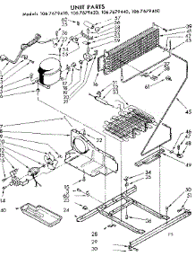 Unit Parts parts for Kenmore Refrigerator 106.7679410 (1067679410, 106 7679410) from AppliancePartsPros.com