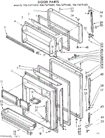 Door Parts parts for Kenmore Refrigerator 106.7679410 (1067679410, 106 7679410) from AppliancePartsPros.com