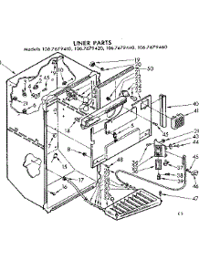 Liner Parts parts for Kenmore Refrigerator 106.7679410 (1067679410, 106 7679410) from AppliancePartsPros.com