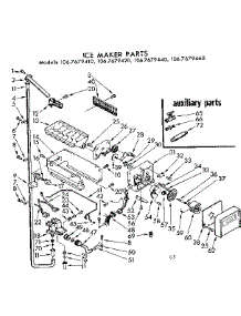 Ice Maker Parts parts for Kenmore Refrigerator 106.7679410 (1067679410, 106 7679410) from AppliancePartsPros.com