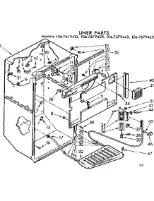 Liner Parts parts for Kenmore Refrigerator 106.7679413 (1067679413, 106 7679413) from AppliancePartsPros.com