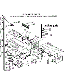 Icemaker Parts parts for Kenmore Refrigerator 106.7679611 (1067679611, 106 7679611) from AppliancePartsPros.com