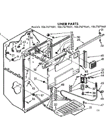 Liner Parts parts for Kenmore Refrigerator 106.7679611 (1067679611, 106 7679611) from AppliancePartsPros.com