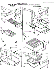 Liner Parts parts for Kenmore Refrigerator 106.7680641 (1067680641, 106 7680641) from AppliancePartsPros.com