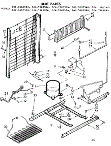 Unit Parts parts for Kenmore Refrigerator 106.7685570 (1067685570, 106 7685570) from AppliancePartsPros.com