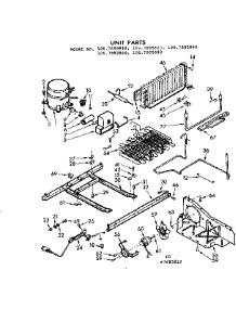 Unit Parts parts for Kenmore Refrigerator 106.7685840 (1067685840, 106 7685840) from AppliancePartsPros.com