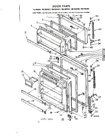 Door Parts parts for Kenmore Refrigerator 106.7687421 (1067687421, 106 7687421) from AppliancePartsPros.com