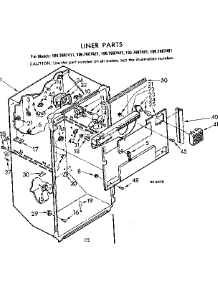 Liner Parts parts for Kenmore Refrigerator 106.7687421 (1067687421, 106 7687421) from AppliancePartsPros.com