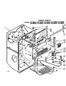 Liner Parts parts for Kenmore Refrigerator 106.7689630 (1067689630, 106 7689630) from AppliancePartsPros.com