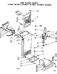Air Flow Parts parts for Kenmore Refrigerator 106.7690781 (1067690781, 106 7690781) from AppliancePartsPros.com