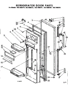 Door Parts parts for Kenmore Refrigerator 106.7690781 (1067690781, 106 7690781) from AppliancePartsPros.com
