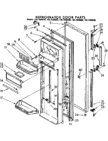 Refregerator Door parts for Kenmore Refrigerator 106.7690880 (1067690880, 106 7690880) from AppliancePartsPros.com