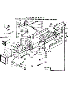 Icemaker parts for Kenmore Refrigerator 106.7690880 (1067690880, 106 7690880) from AppliancePartsPros.com
