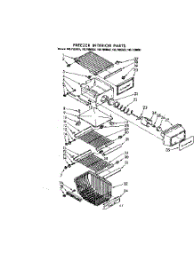 Freezer Section parts for Kenmore Refrigerator 106.7690880 (1067690880, 106 7690880) from AppliancePartsPros.com
