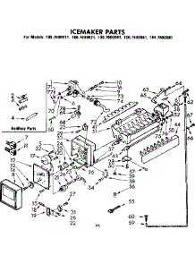 Icemaker Parts parts for Kenmore Refrigerator 106.7690921 (1067690921, 106 7690921) from AppliancePartsPros.com