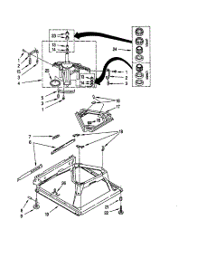 Machine Base parts for Kenmore Washer 110.20642990 (11020642990, 110 20642990) from AppliancePartsPros.com