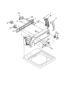 Control Panel parts for Kenmore Washer 110.20642991 (11020642991, 110 20642991) from AppliancePartsPros.com