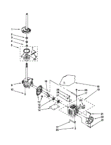Brake / Clutch / Gearcase / Motor / Pump parts for Kenmore Washer 110.20692000 (11020692000, 110 20692000) from AppliancePartsPros.com