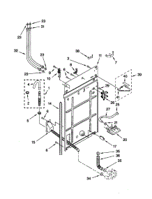 Rear Panel parts for Kenmore Washer 110.20692000 (11020692000, 110 20692000) from AppliancePartsPros.com