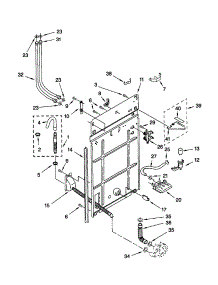 Rear Panel parts for Kenmore Washer 110.20692001 (11020692001, 110 20692001) from AppliancePartsPros.com