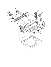 Control Panel parts for Kenmore Washer 110.20702990 (11020702990, 110 20702990) from AppliancePartsPros.com