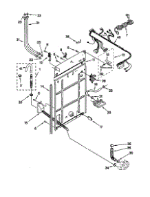 Rear Panel parts for Kenmore Washer 110.20702990 (11020702990, 110 20702990) from AppliancePartsPros.com