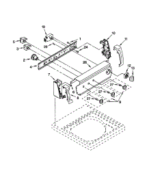 Control Panel parts for Kenmore Washer 110.20702991 (11020702991, 110 20702991) from AppliancePartsPros.com