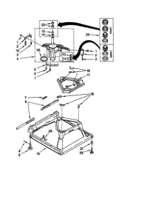 Machine Base parts for Kenmore Washer 110.20712990 (11020712990, 110 20712990) from AppliancePartsPros.com