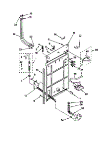Rear Panel parts for Kenmore Washer 110.20712990 (11020712990, 110 20712990) from AppliancePartsPros.com