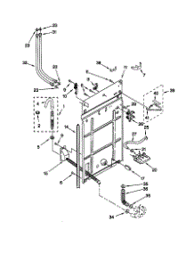 Rear Panel parts for Kenmore Washer 110.20722990 (11020722990, 110 20722990) from AppliancePartsPros.com