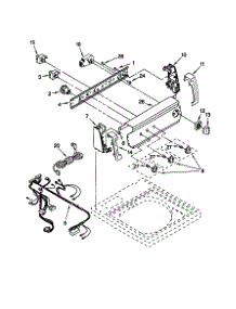Control Panel parts for Kenmore Washer 110.20722990 (11020722990, 110 20722990) from AppliancePartsPros.com