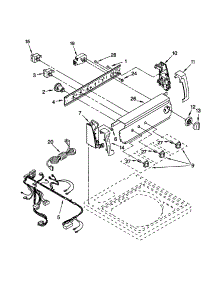 Control Panel parts for Kenmore Washer 110.20722991 (11020722991, 110 20722991) from AppliancePartsPros.com