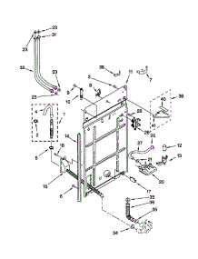 Rear Panel parts for Kenmore Washer 110.20722991 (11020722991, 110 20722991) from AppliancePartsPros.com