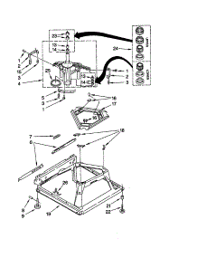 Machine Base parts for Kenmore Washer 110.20802991 (11020802991, 110 20802991) from AppliancePartsPros.com