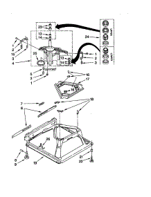 Machine Base parts for Kenmore Washer 110.20832991 (11020832991, 110 20832991) from AppliancePartsPros.com