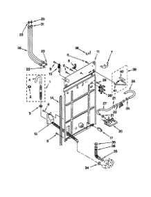 Rear Panel parts for Kenmore Washer 110.20842990 (11020842990, 110 20842990) from AppliancePartsPros.com