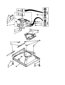 Machine Base parts for Kenmore Washer 110.20842990 (11020842990, 110 20842990) from AppliancePartsPros.com