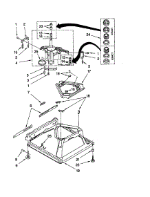 Machine Base parts for Kenmore Washer 110.20852991 (11020852991, 110 20852991) from AppliancePartsPros.com