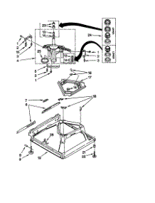 Machine Base parts for Kenmore Washer 110.20862990 (11020862990, 110 20862990) from AppliancePartsPros.com