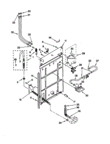 Rear Panel parts for Kenmore Washer 110.20862990 (11020862990, 110 20862990) from AppliancePartsPros.com
