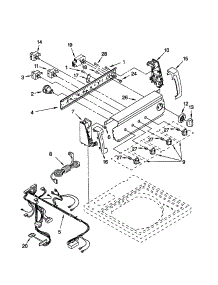 Control Panel parts for Kenmore Washer 110.20862991 (11020862991, 110 20862991) from AppliancePartsPros.com