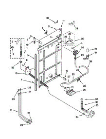 Rear Panel parts for Kenmore Washer 110.20872991 (11020872991, 110 20872991) from AppliancePartsPros.com