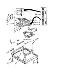 Machine Base parts for Kenmore Washer 110.20882990 (11020882990, 110 20882990) from AppliancePartsPros.com