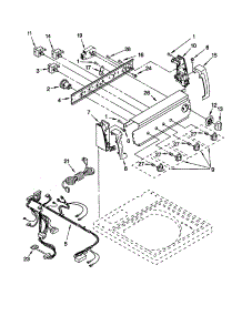 Control Panel parts for Kenmore Washer 110.20882991 (11020882991, 110 20882991) from AppliancePartsPros.com