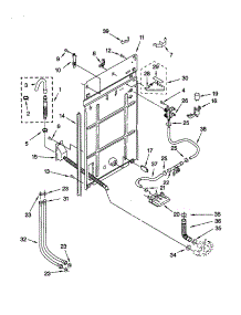 Rear Panel parts for Kenmore Washer 110.20882991 (11020882991, 110 20882991) from AppliancePartsPros.com