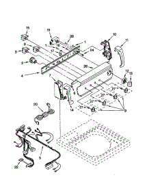 Control Panel parts for Kenmore Washer 110.20892991 (11020892991, 110 20892991) from AppliancePartsPros.com