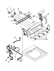 Control Panel parts for Kenmore Washer 110.20904990 (11020904990, 110 20904990) from AppliancePartsPros.com