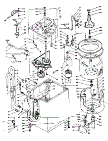 Machine Sub-Assembly parts for Kenmore Washer 110.6205100 (1106205100, 110 6205100) from AppliancePartsPros.com
