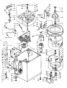 Machine Sub-Assembly parts for Kenmore Washer 110.6205104 (1106205104, 110 6205104) from AppliancePartsPros.com