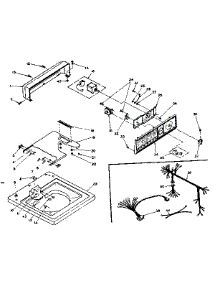 Top And Console Assembly parts for Kenmore Washer 110.6205104 (1106205104, 110 6205104) from AppliancePartsPros.com